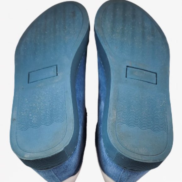 Toga Pulla Lace-up Light Blue Suede Sneakers - Size 39 - Picture 10 of 12